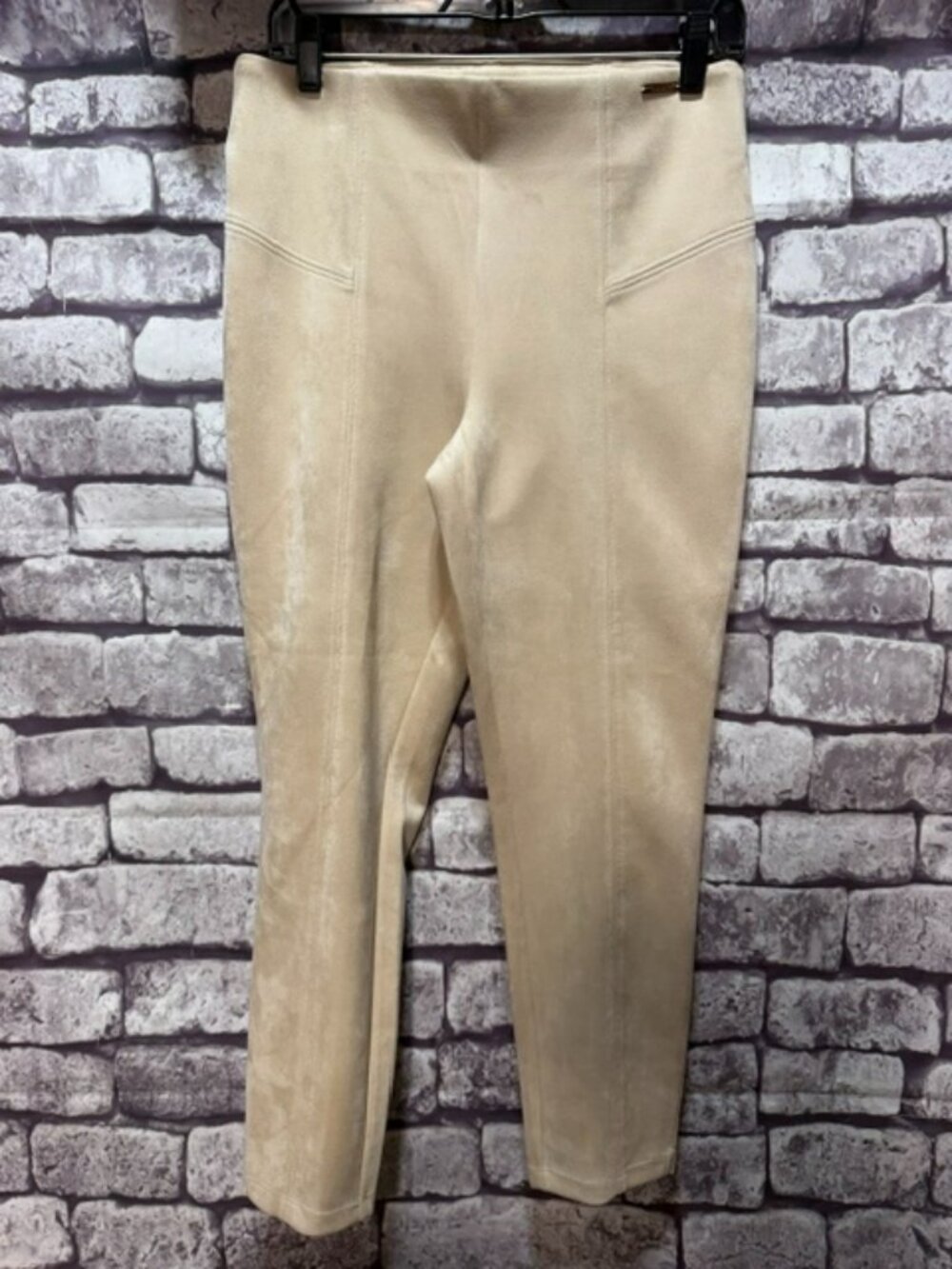 Marc New York Light Beige Faux Suede Ankle Pants Size M